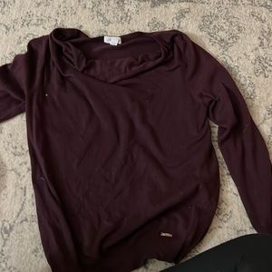 Calvin Klein maroon cowl neck sweater